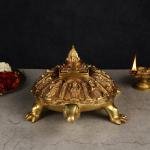 Brass Vishnu Dashavatar with Shree Yantra & Tortoise | 6" Sacred Art | 6.5kg Divine Masterpiece | Vastu Prosperity Set | Jaipurio